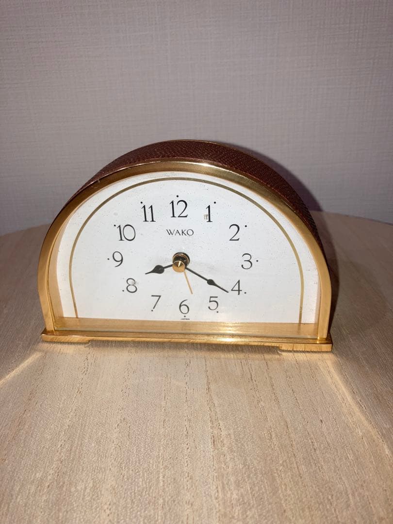 銀座和光 時計 WAKO アーチ型 置時計 ゴールドカラー - メルカリ