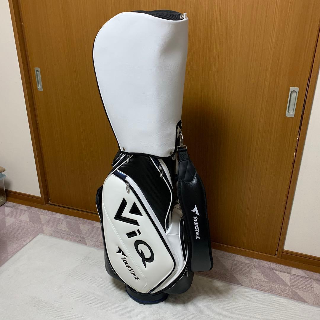 Tourstage ViQ キャディバッグ ホワイト/ブラック 極美品】TOURSTAGE ツアーステージ ViQ キャディバッグ 2023年モデル