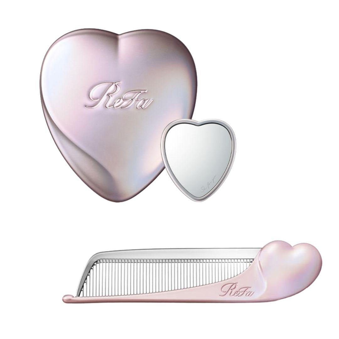 先行☆Refa リファ ハートコームアイラ ハートミラー シルキーピンク