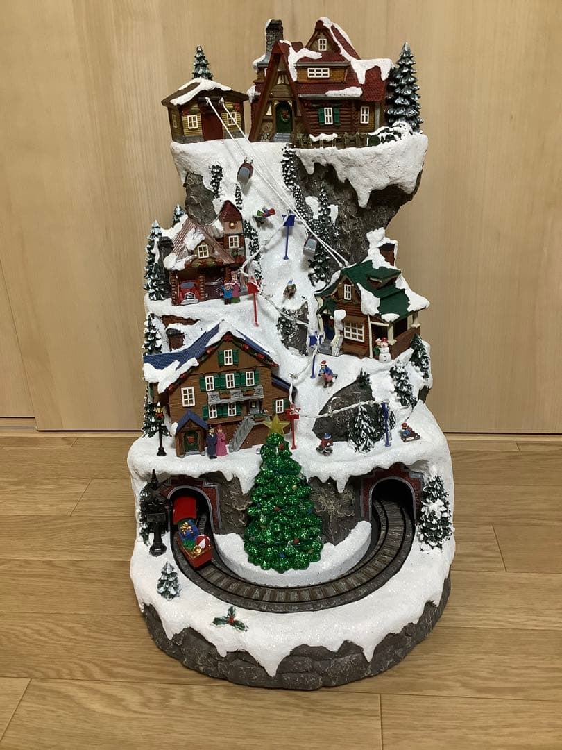 スキーマウンテン センターピース ライト＆ミュージック 回るトレイン コストコ品 楽天市場】即納☆スキーマウンテン センターピース 1784987クリスマス