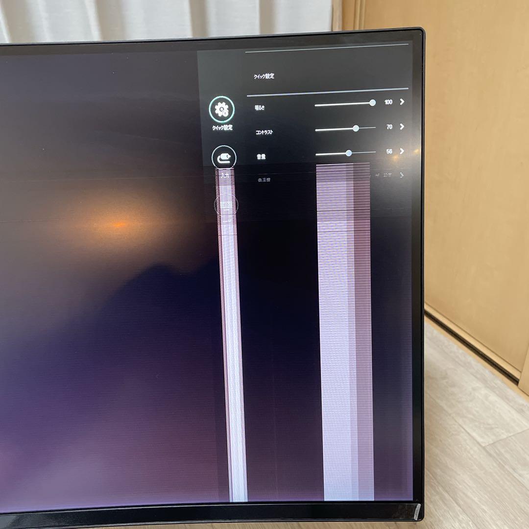 LG 湾曲モニター ジャンク 34WR55QC-B 製造24年12月 - メルカリ
