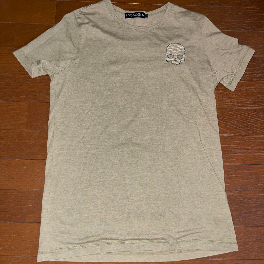 HYDROGEN スカルプリント Tシャツ カーキ - メルカリ