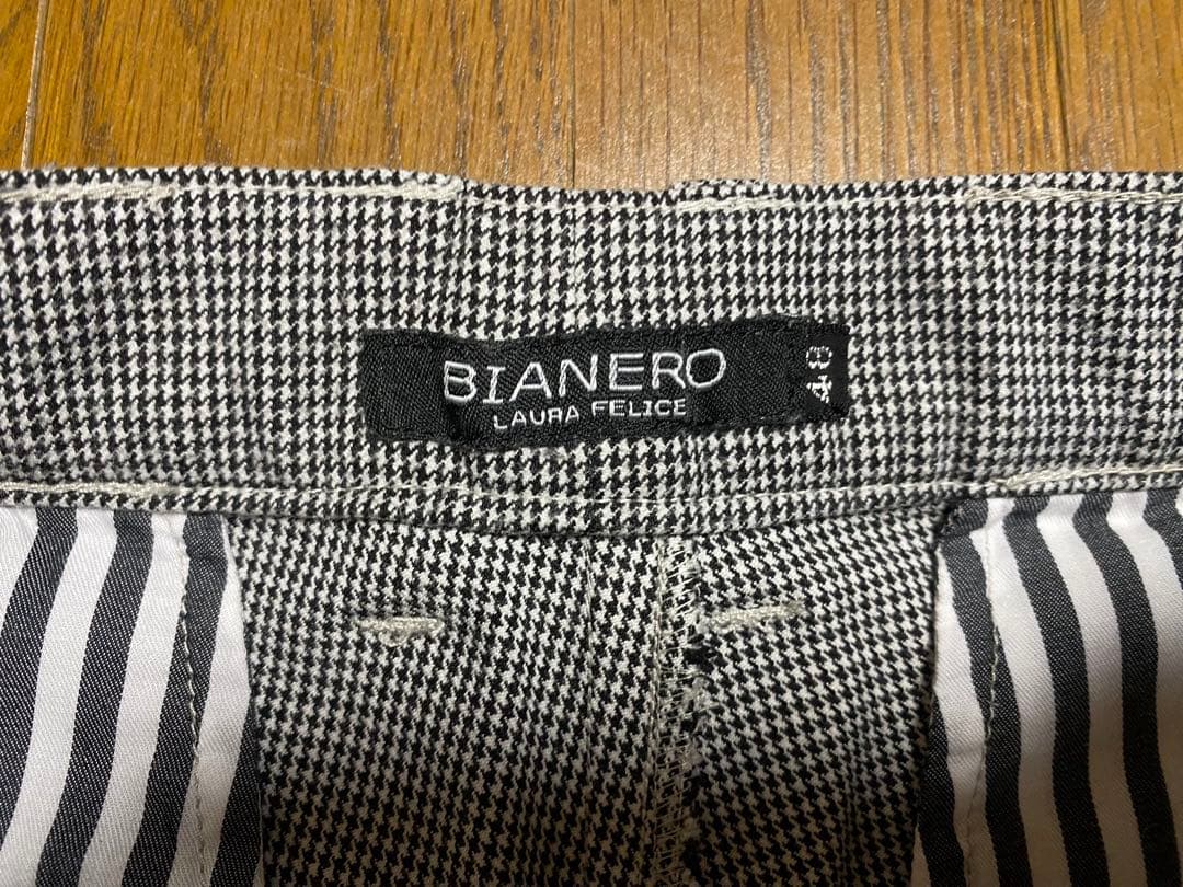 ビアンネロ ラウラフェリーチェ 千鳥格子柄パンツ ゴルフ - メルカリ