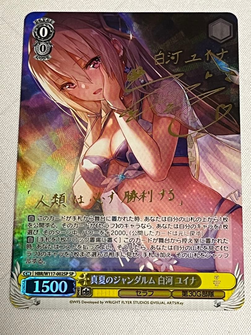 真夏のジャンダルム 白河ユイナSPヴァイスシュヴァルツ サイン ヘブバン