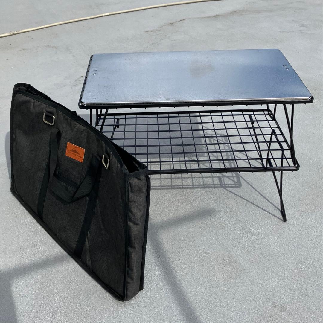 ユニフレーム フィールドラック2個 ケース、天板セット