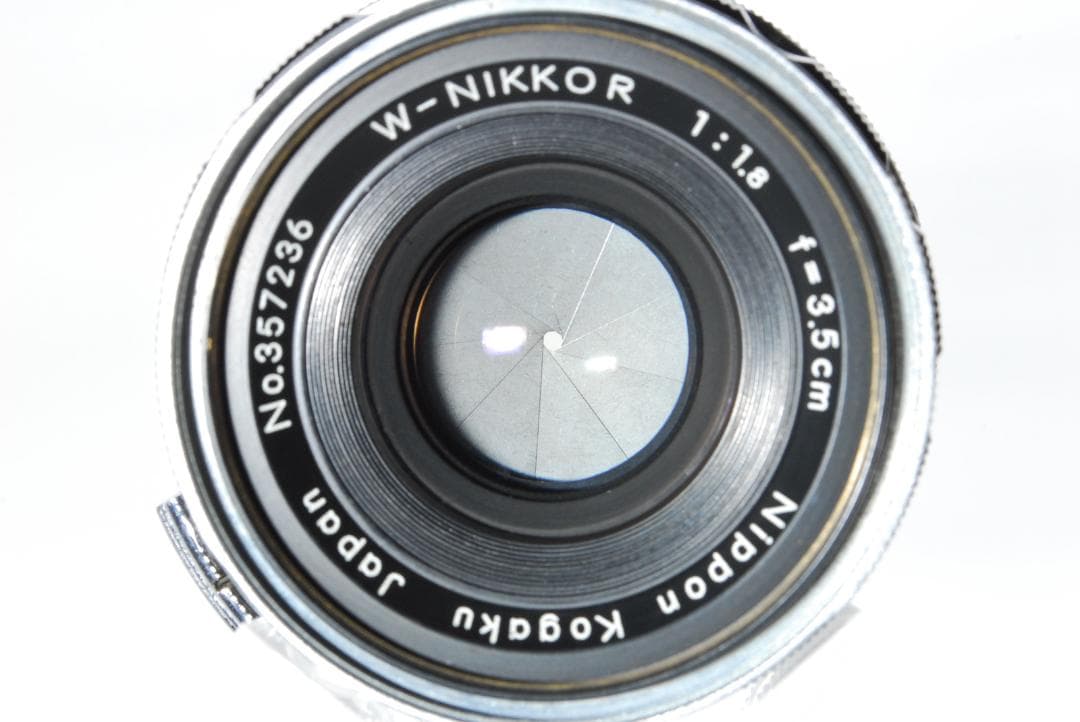 レア刻印 *U.S.PAT* Nikon W-Nikkor 3.5cm f1.8