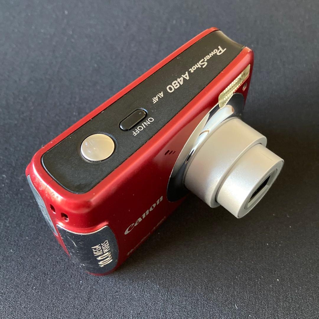 Canon PowerShot A480 レッド CCDセンサー コンデジ - メルカリ