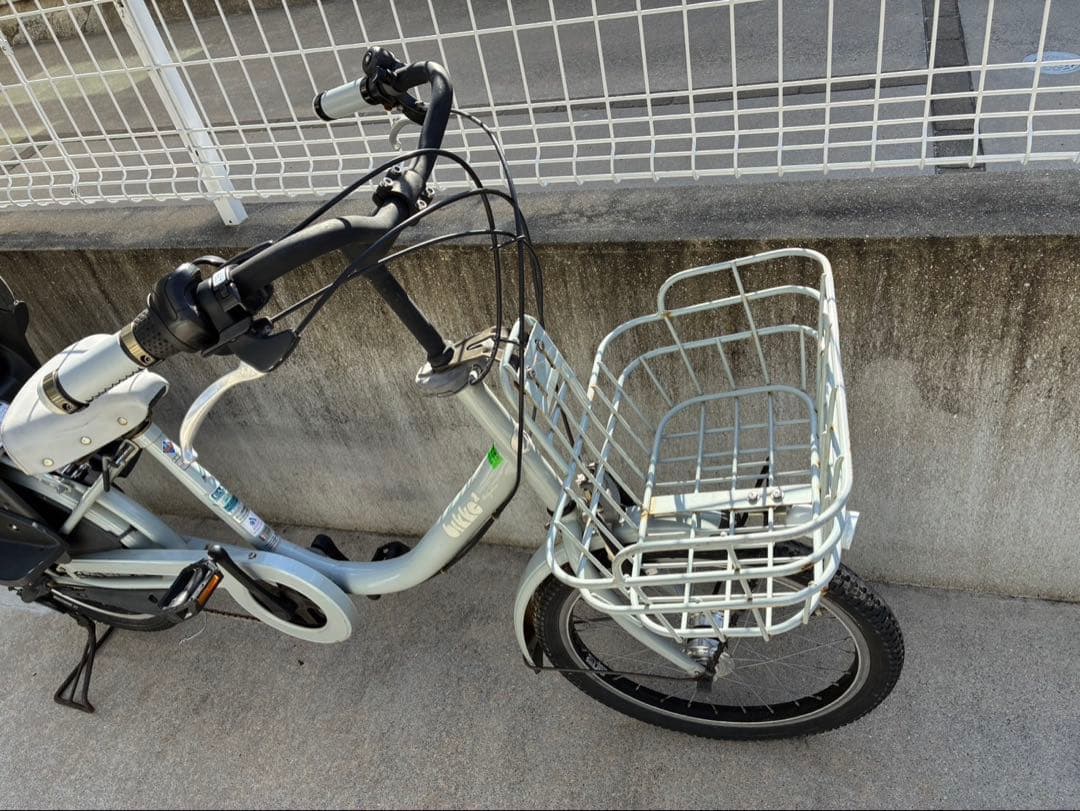 広島 直接引渡のみ）非電動 ビッケモブ リアチャイルドシート付 ブルー