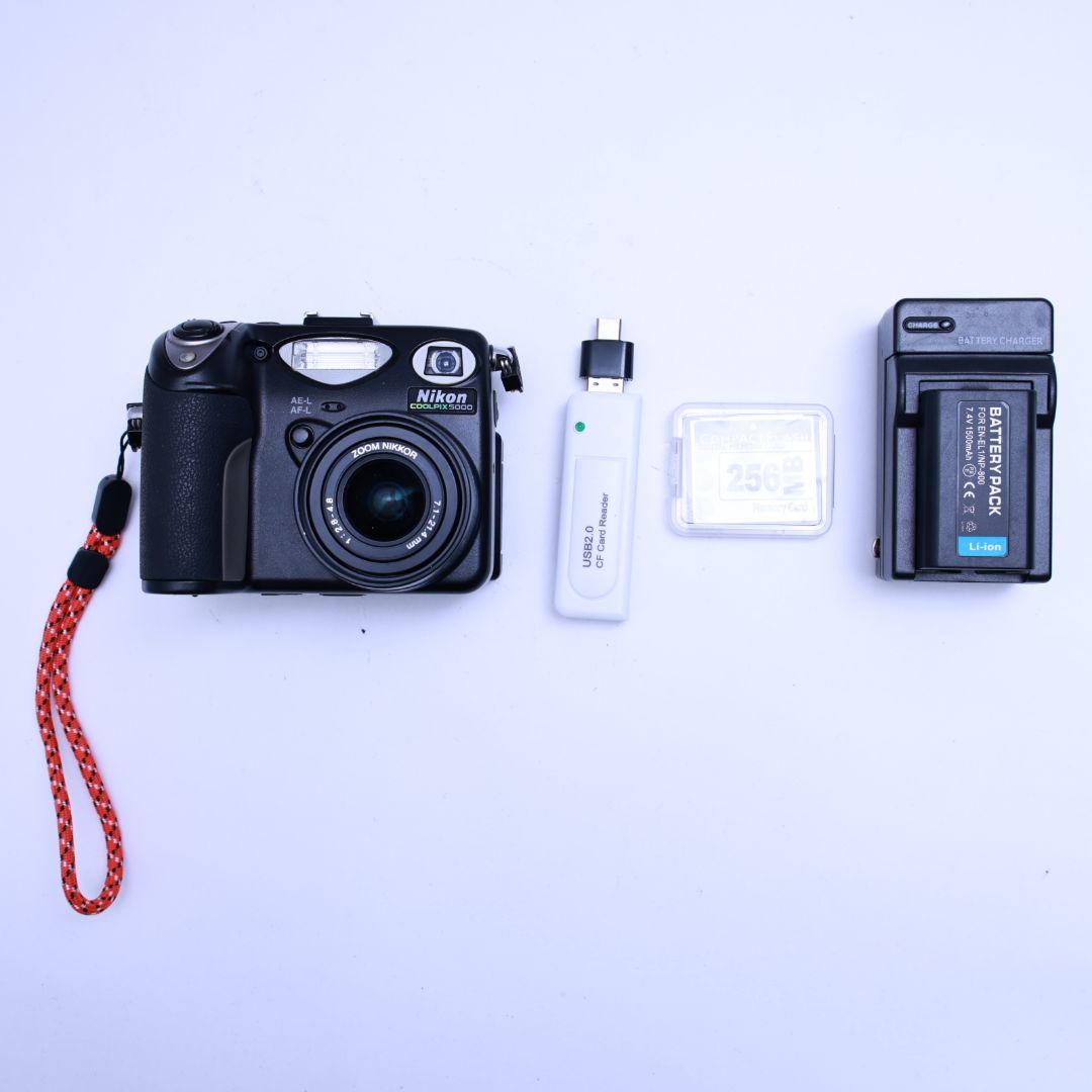 スマホ転送可 Nikon COOLPIX5000 CFカード他付き M109832476