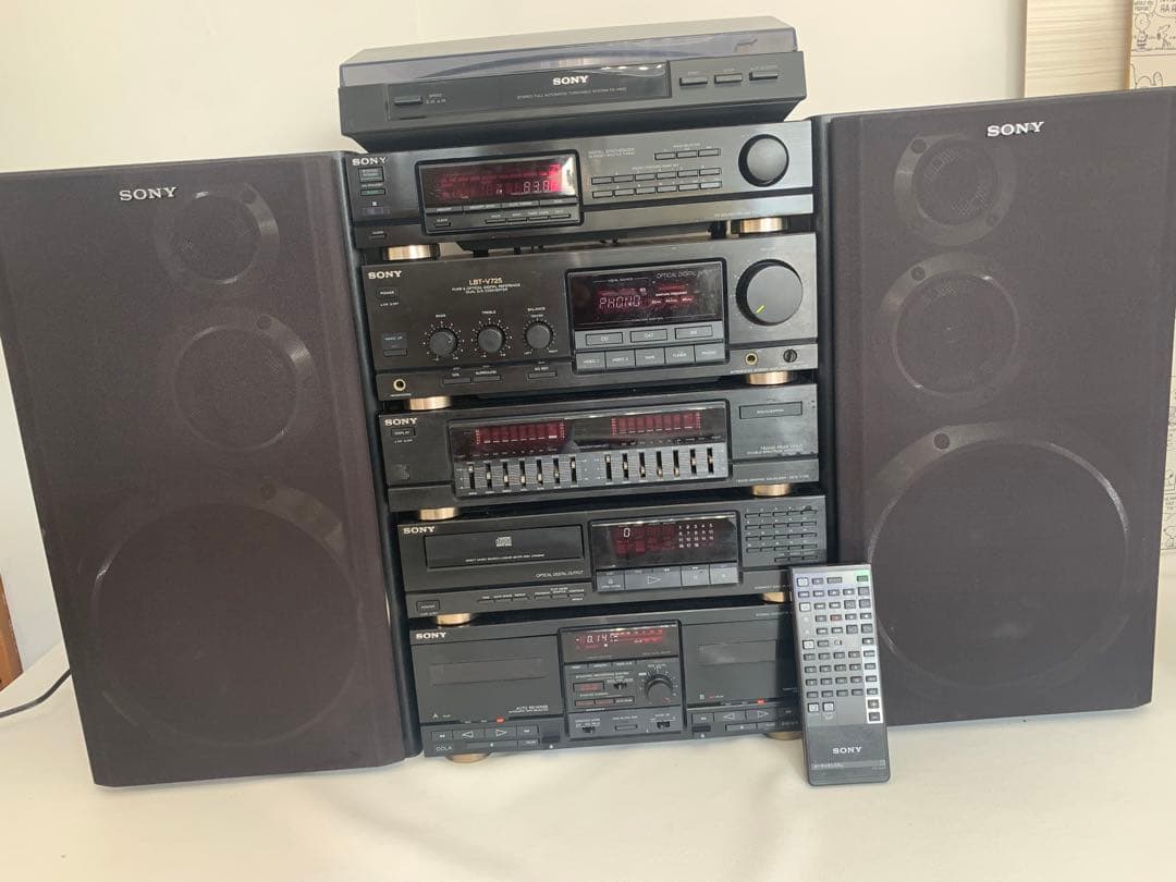 SONYシステムコンポLBT-V725内蔵BT変更可能中古レコード付き|mercari