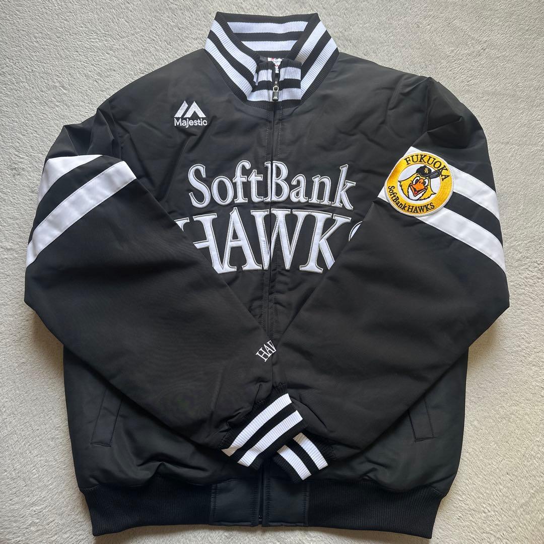 新品】福岡ソフトバンクホークス Majestic製グランドコート - メルカリ