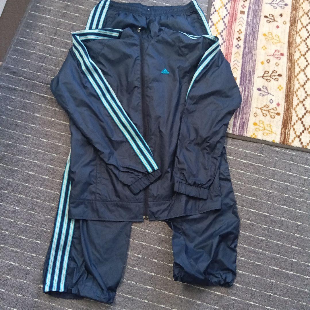 adidas 上下セット ネイビー - メルカリ