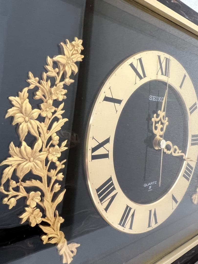 24時間のみ割引中！鸛《極希少》動作確認済 昭和レトロ SEIKO 大理石置時計