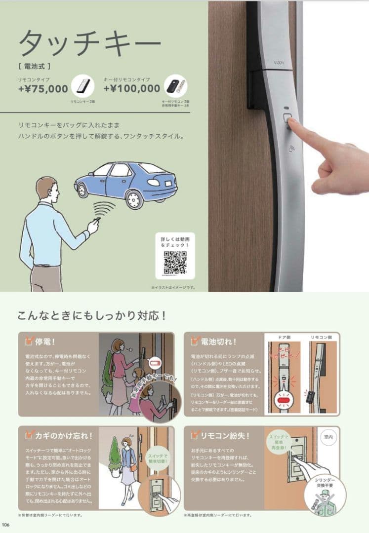 リクシル エルムーブ2電池錠式ハンドルセット - メルカリ