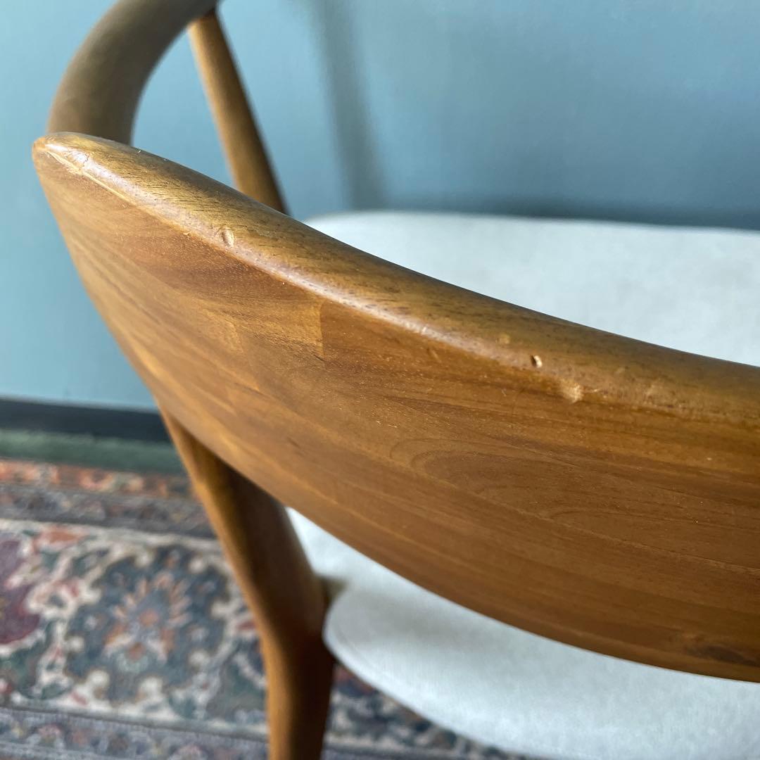 ①EDDA エッダ ダイニングアームチェア 朝日木材加工 無垢材 1脚