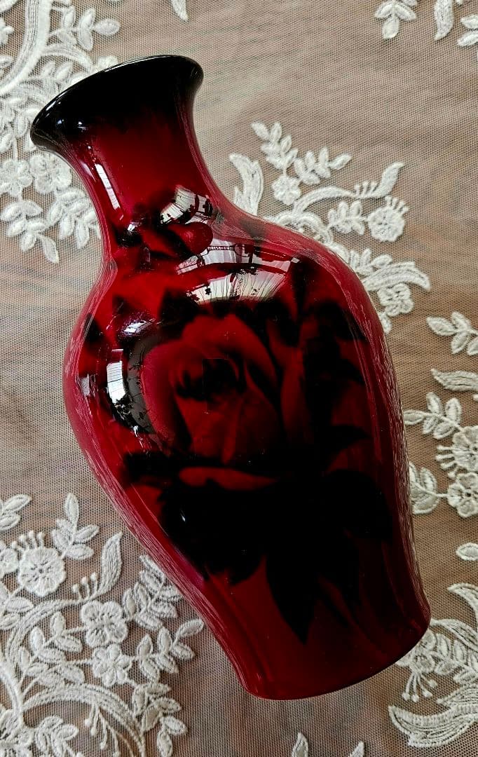 Noritake ノリタケ スタジオコレクション 辰砂 薔薇画 花瓶 新品