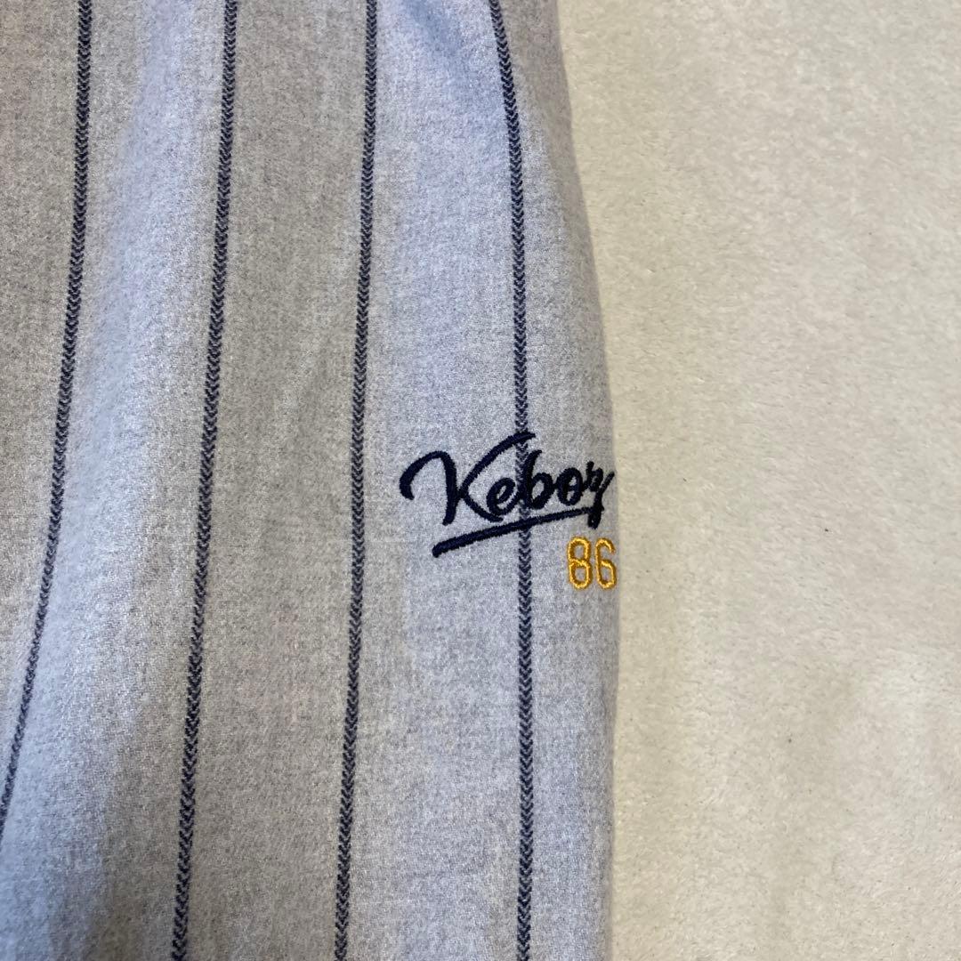 コムドットゆうた着用 Keboz ベースボールシャツ セットアップ グレー