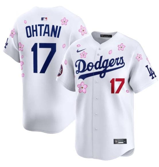 【正規品】村上隆 MLB Dodgers 大谷翔平 ユニフォーム サイズS 2025年 ロサンゼルス・ドジャース 東京シリーズ 桜エディション