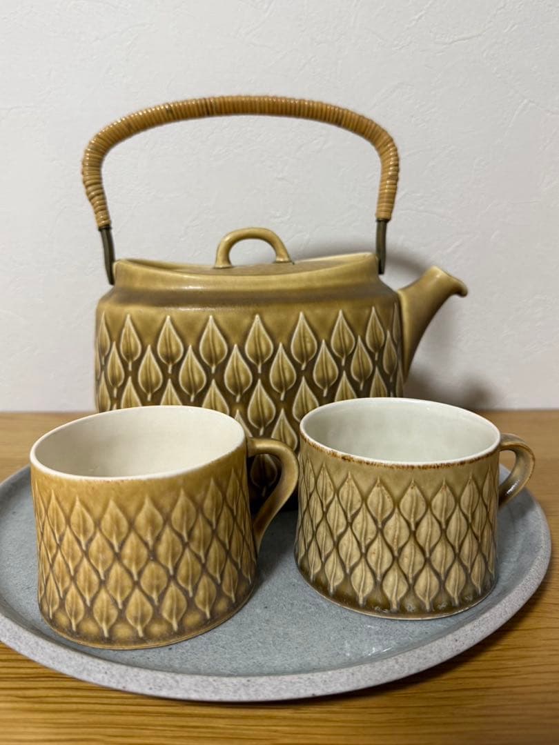 デンマークKronjyden（クロニーデン）Relief（レリーフ）ティーセット デンマークKronjyden（クロニーデン）Relief（レリーフ）ティーセット