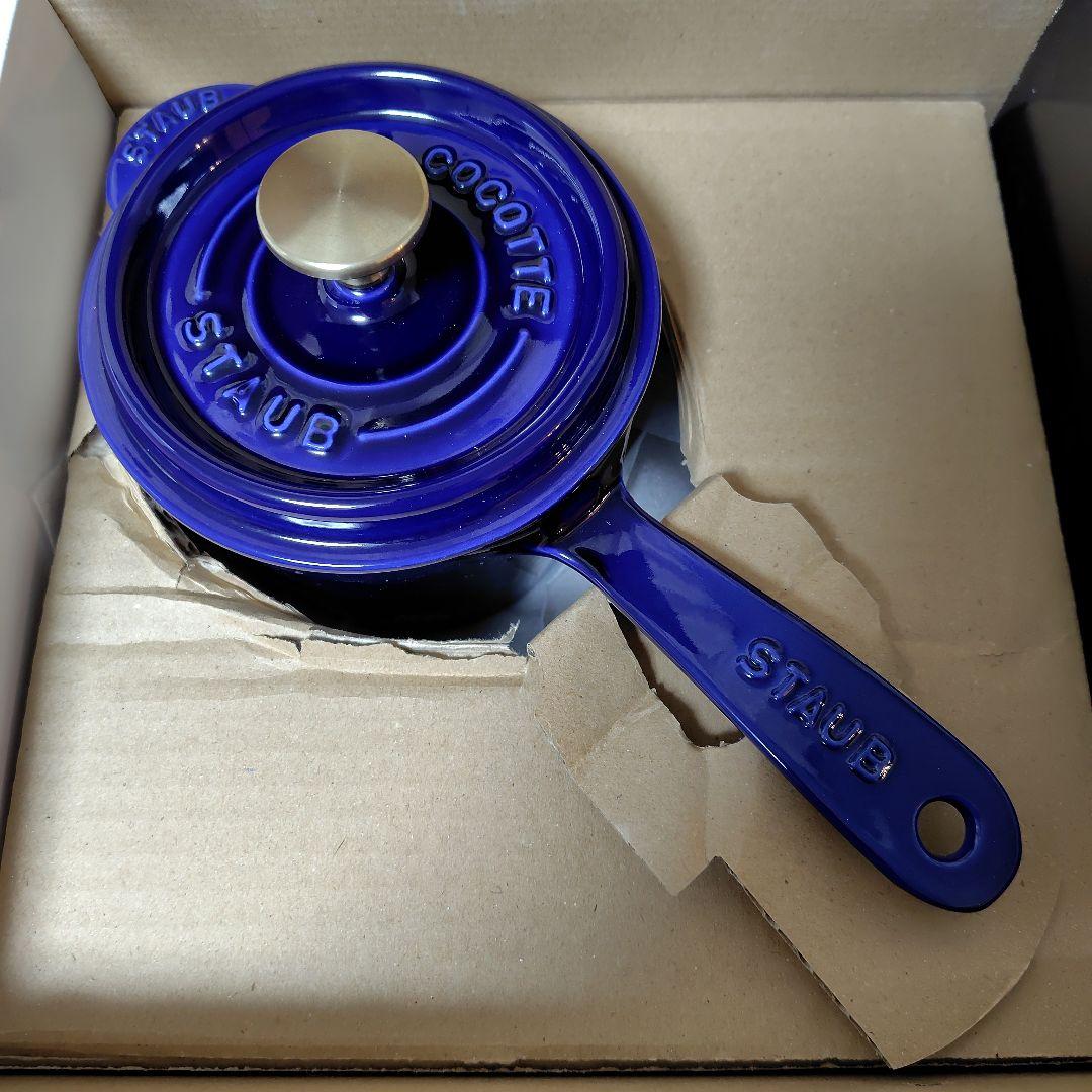 ストウブ　スープポット14cmダークブルー ストウブ スープポット14cmダークブルー - メルカリ