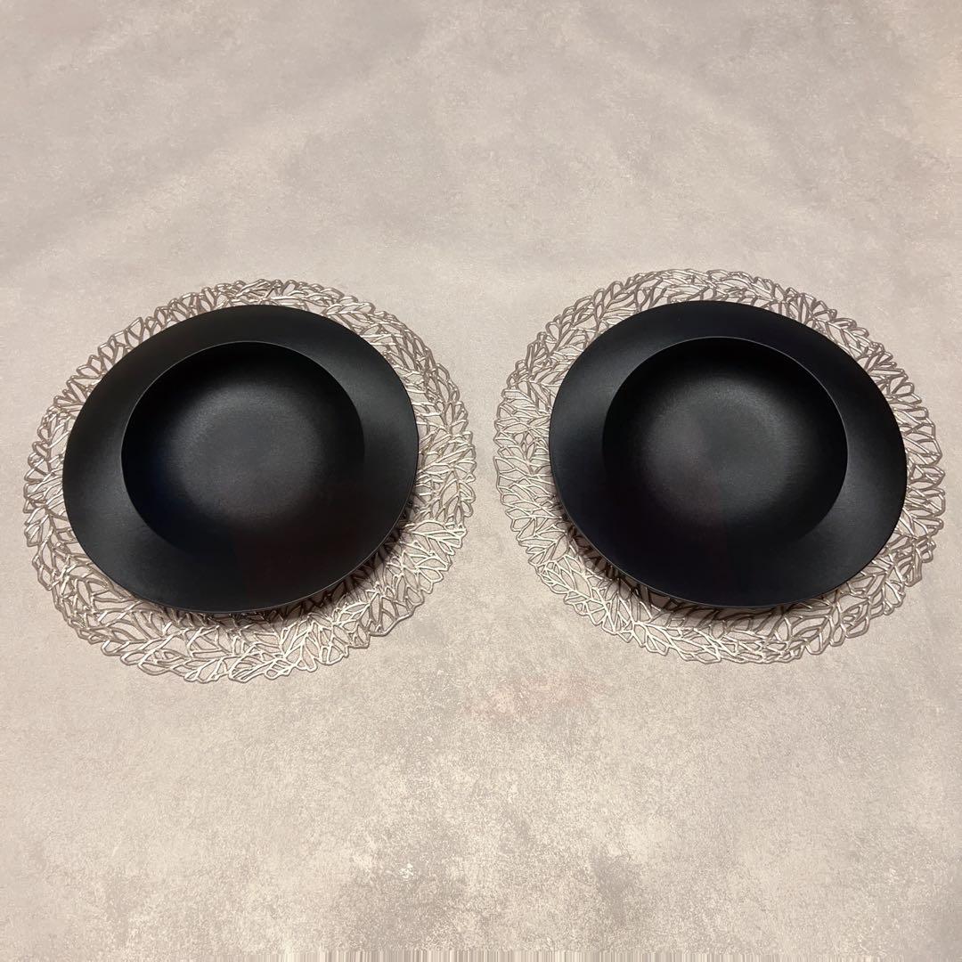 ARAS(エイラス)深皿スクープ 26センチ 2枚セット ランチョンマット付き