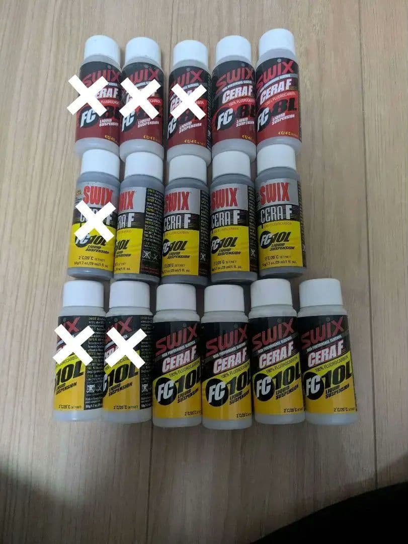 お値下げしました！Swix Cera F FC8L10L 11本セット FC10X Cera F powder, 30g | Swix Sport