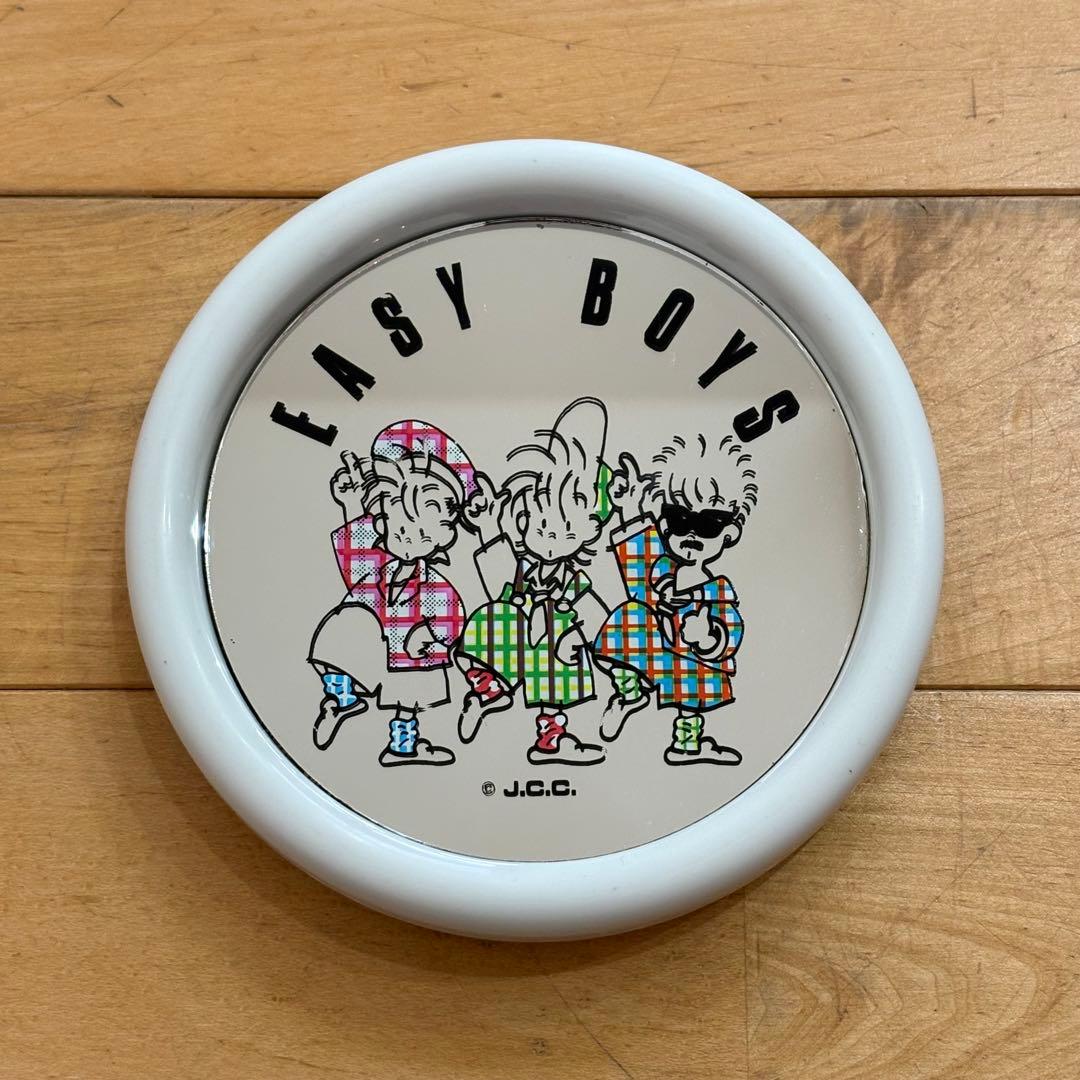 ☆80s☆昭和　EASY BOYS レトロ　壁掛け　鏡　ミラー　チェッカーズ ☆80s☆昭和 EASY BOYS レトロ 壁掛け 鏡 ミラー チェッカーズ - メルカリ