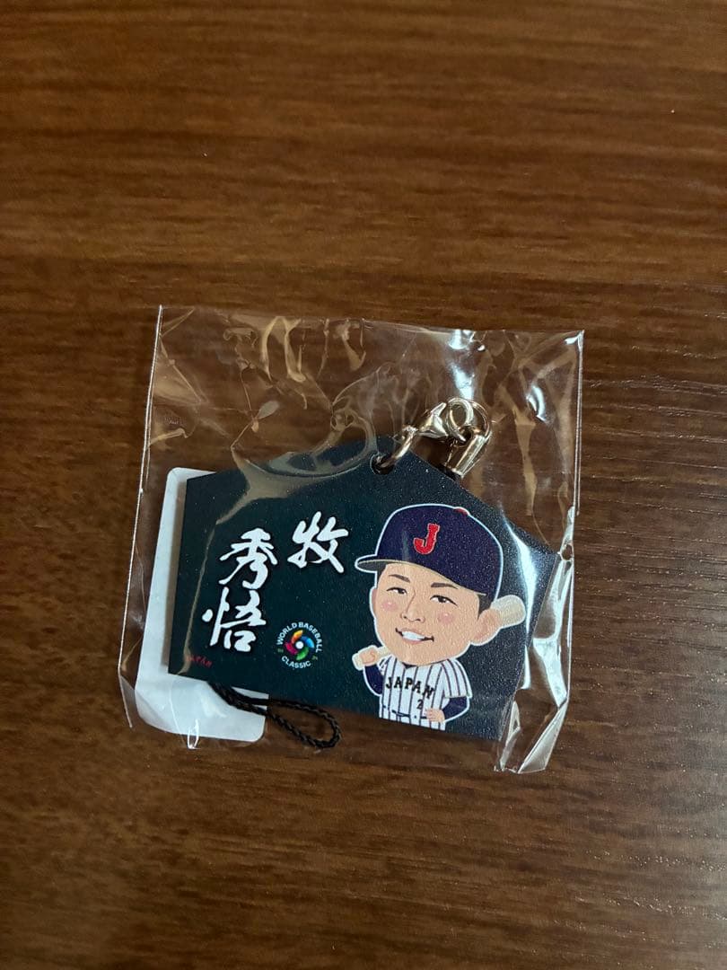 WBC 侍ジャパン 缶バッジ 絵馬 牧 牧秀吾 ガチャガチャ モバガチャ