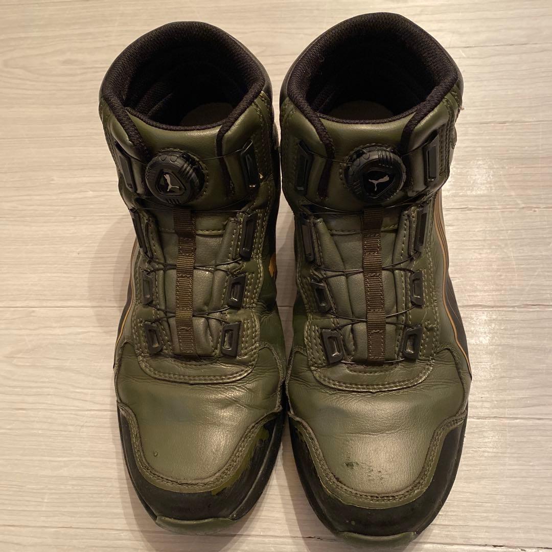 安全靴 Puma オリーブグリーン ハイカット - メルカリ