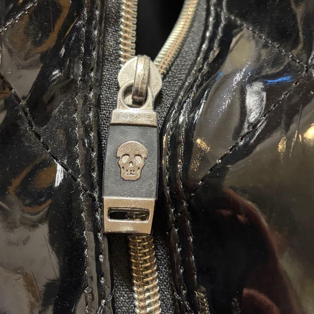 MARK & LONA ゴルフバッグ クラブケース ブラック スカル エナメル