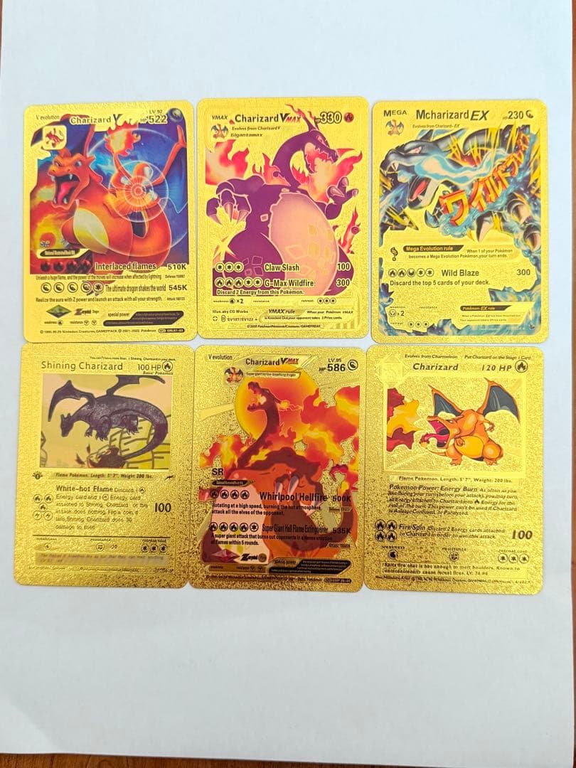 海外版レア】ポケモンカード ゴールド リザードン Charizardセット