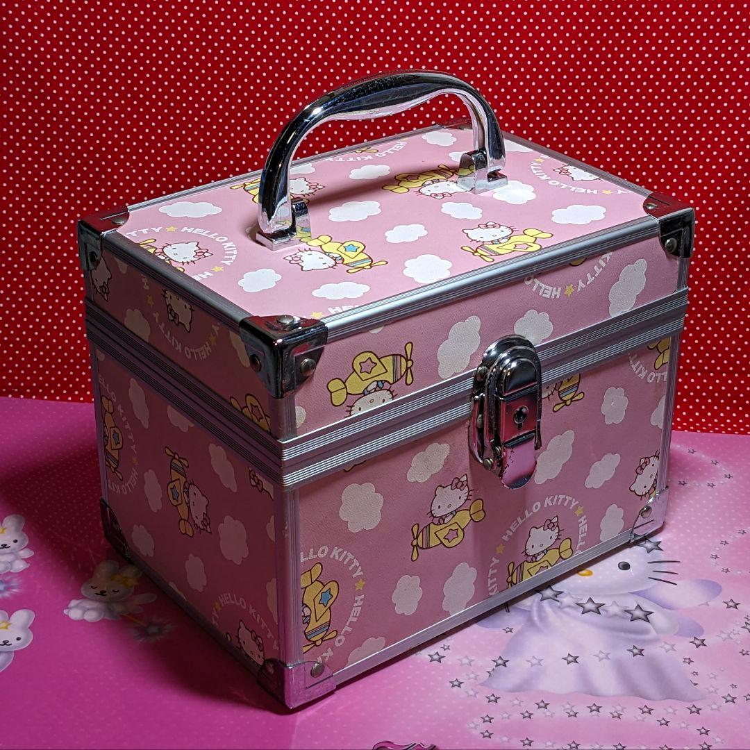 ハローキティ コスメボックス レトロ 鍵付き 20×15cm サンリオ 小物