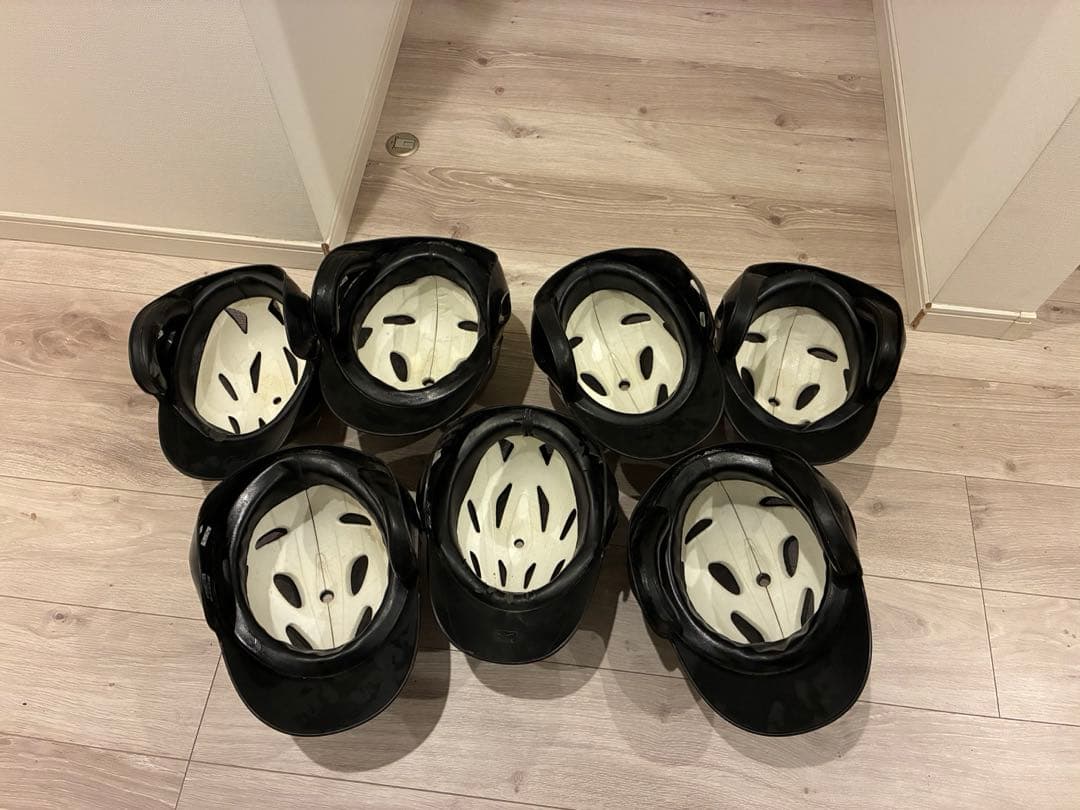 ミズノ 軟式用ヘルメット 両打用 草野球 7個セット JBBS - メルカリ