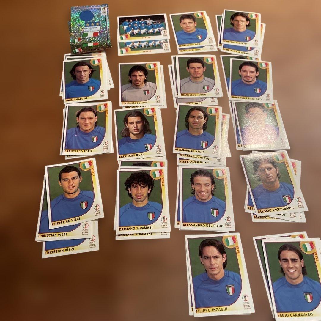 2002年日韓ワールドカップ イタリア代表選手 オフィシャル シール