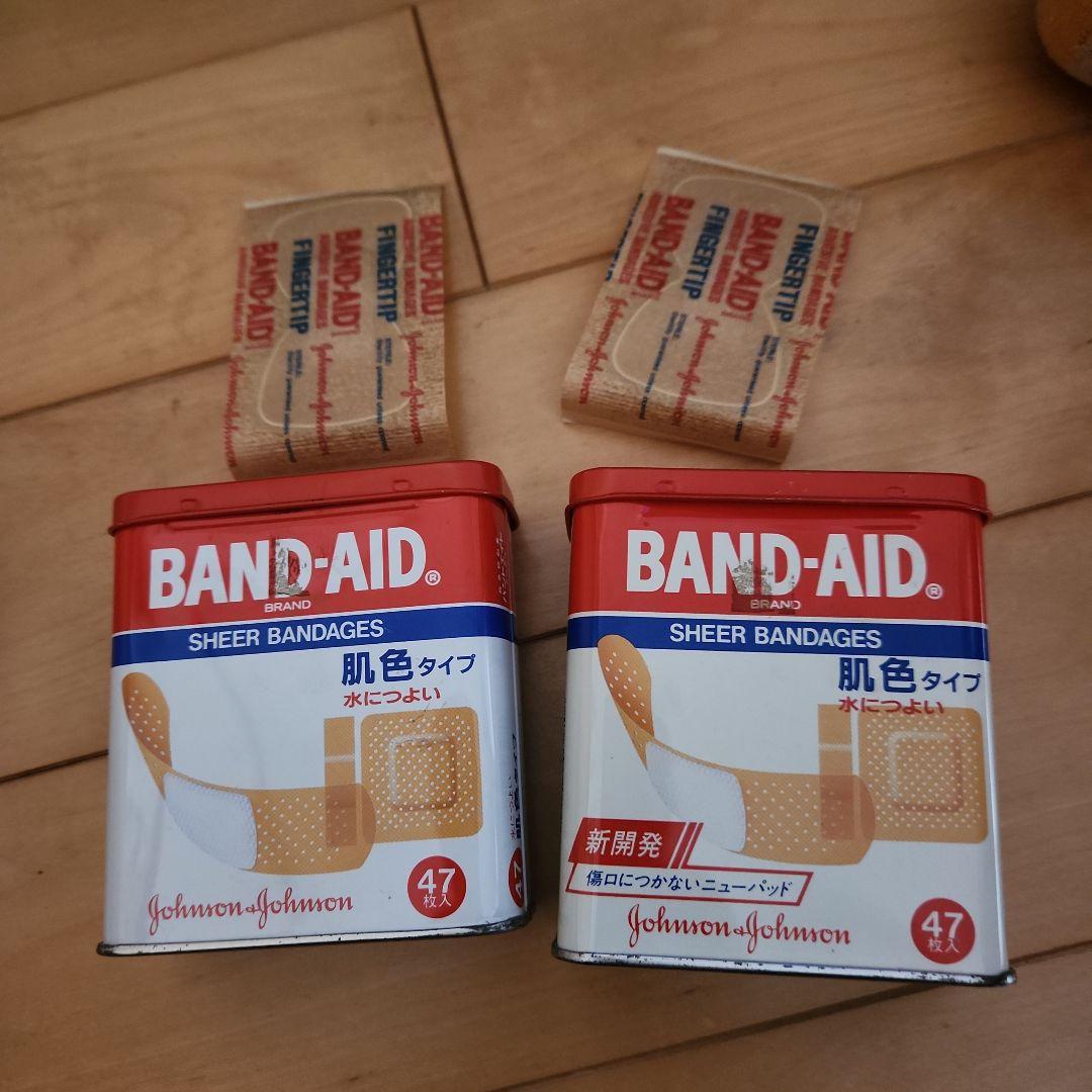 昭和レトロ Johnson & Johnsonバンドエイド 空き缶セット - メルカリ
