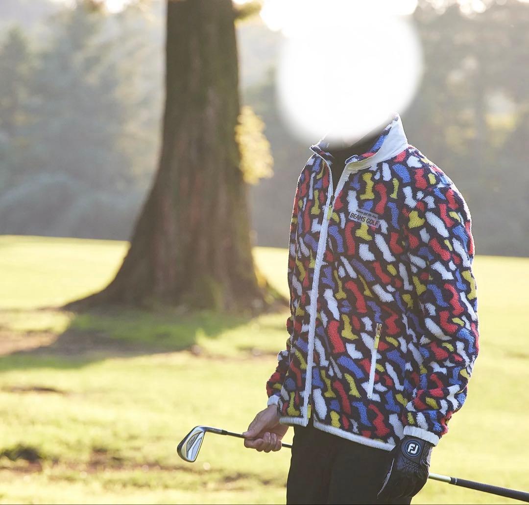BEAMS GOLF フリース ブルゾン - メルカリ