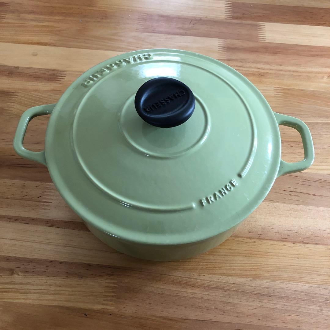 CHASSEUR グリーン 両手鍋 20cm Amazon | HONCOOK 両手鍋20cm グリーンセラミックコーティング加工卓上
