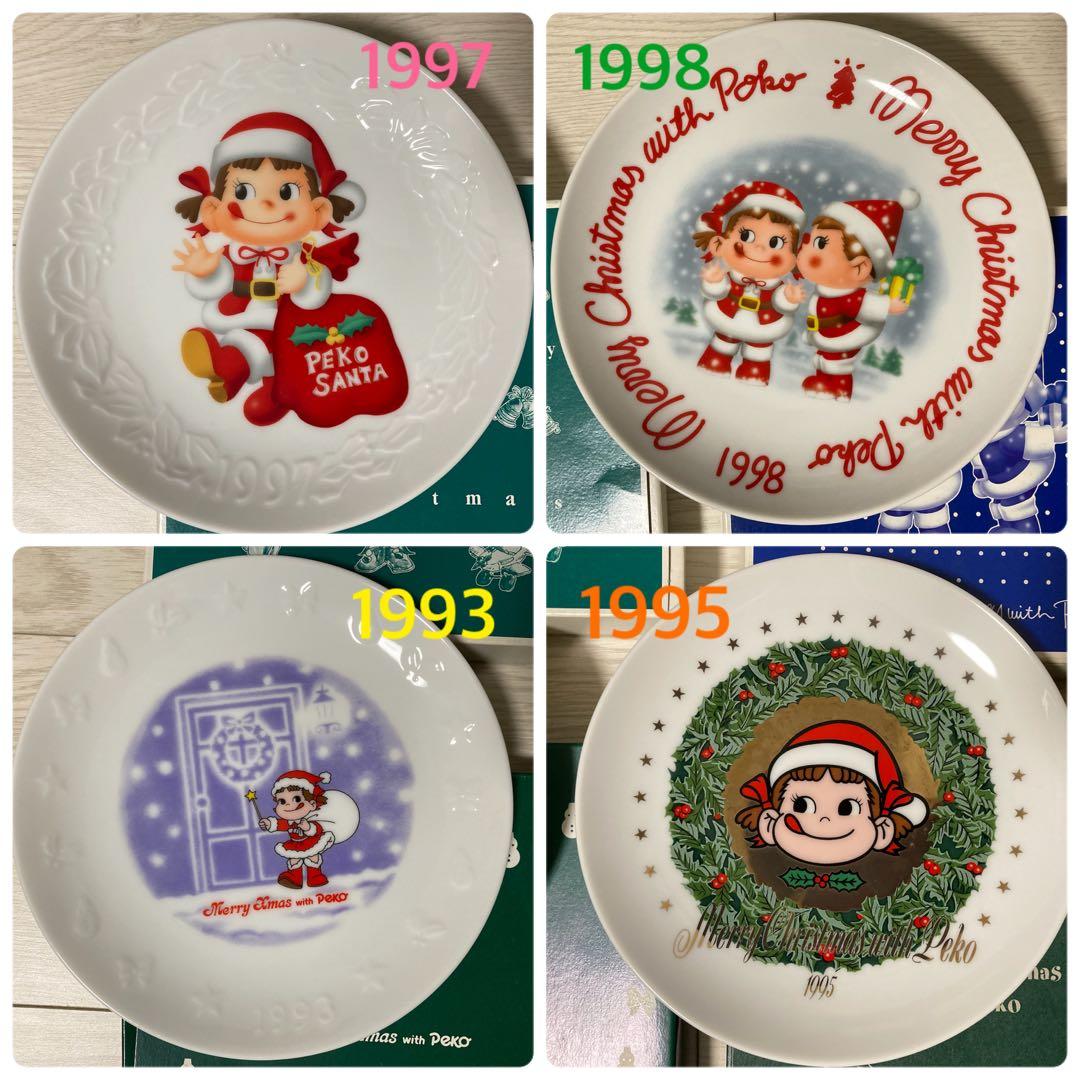 不二家ペコちゃんクリスマスプレート”1993〜1998”4枚セット - メルカリ
