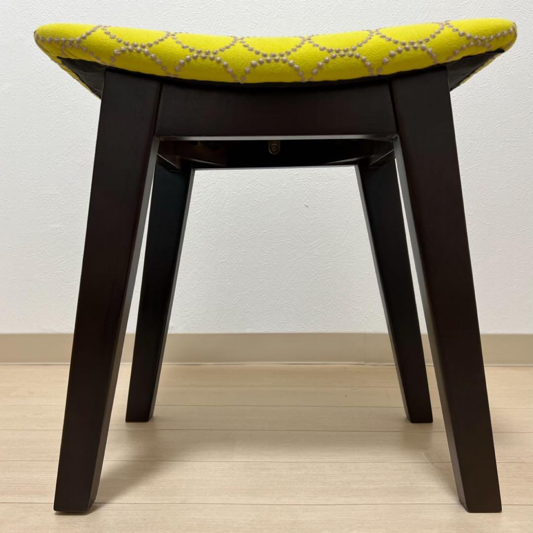 ミナペルホネン スツール タンバリン 太脚B 【イエロー/グレー