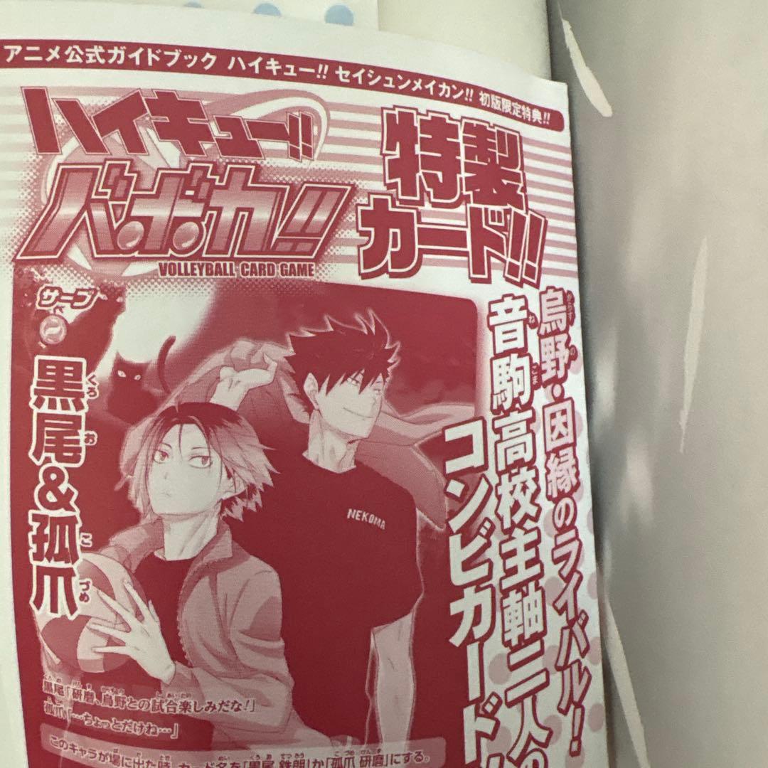 ハイキュー!! セイシュンメイカン!! TVアニメチームブックVol.2 2冊