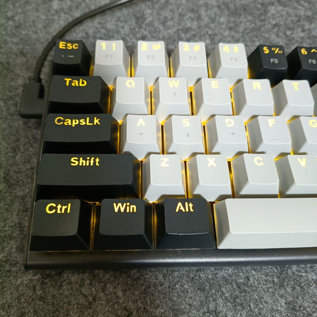 E-YOOSO メカニカル カスタムキーボード 英語配列 E-YOOSO ゲーミングキーボード Z-66/8412 ピンク 青軸 US配列