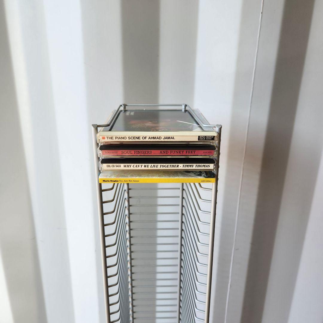 希少 Vintage Metal Wire CDラック CDタワー 125cm - メルカリ