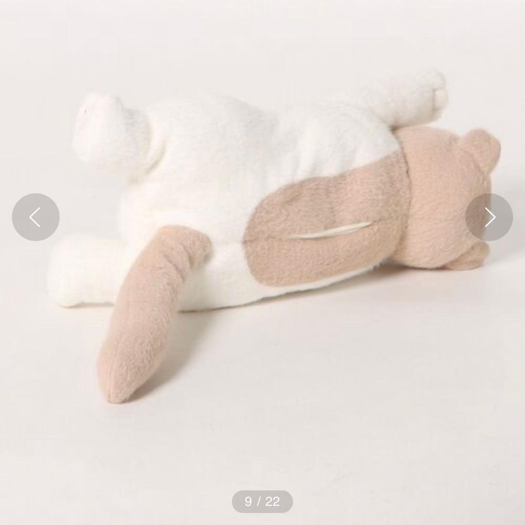 新品 ジェラートピケ CATティッシュケース ベージュ ジェラピケ 完売品