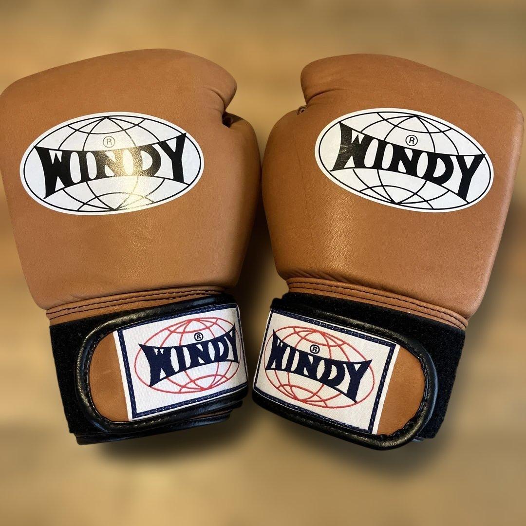 WINDY ボクシンググローブ 8oz BGVH 本革 レザー ブラウン - メルカリ