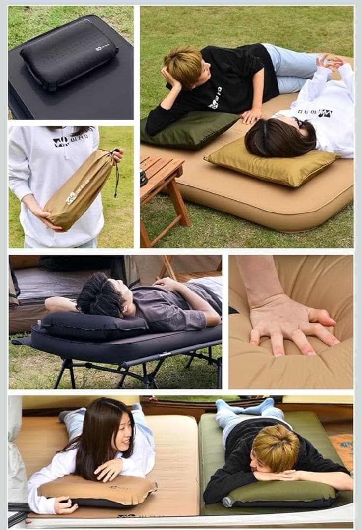 《即決可能‼︎》【4点セット】WAQ インフレータブルマット10cm＆ピロー