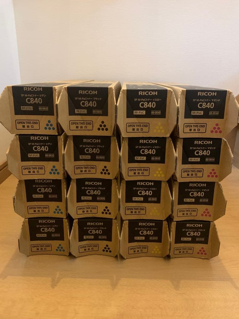 RICOH C840 トナーカートリッジ 4色セット×4 計16本 - メルカリ