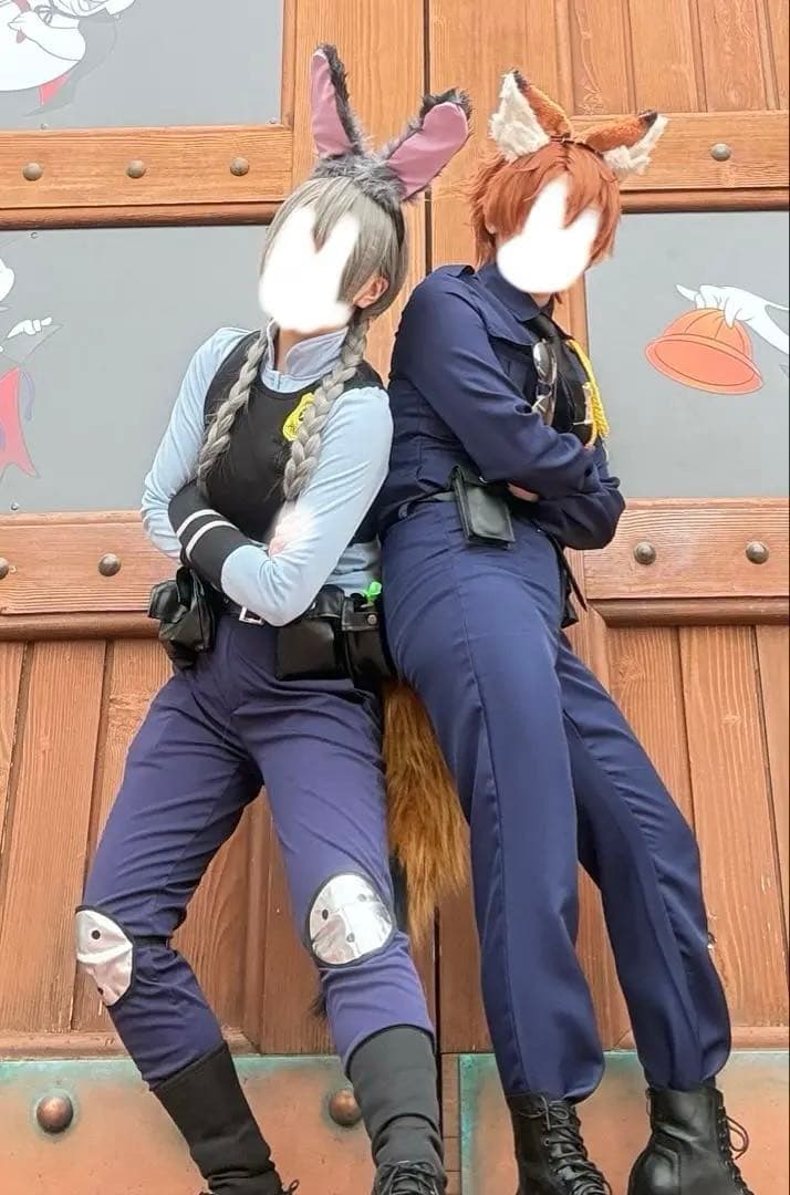 1度着用】 ズートピア コスプレ Dハロ ニック ジュディ 2着フルセット