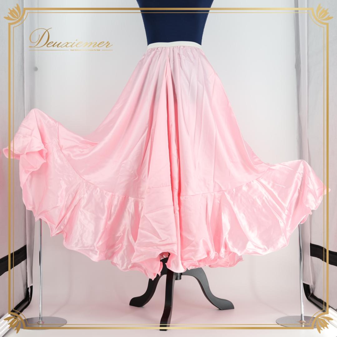フラメンコ衣装】ピンク ペチコート ファルダ スカート 無地 シンプル