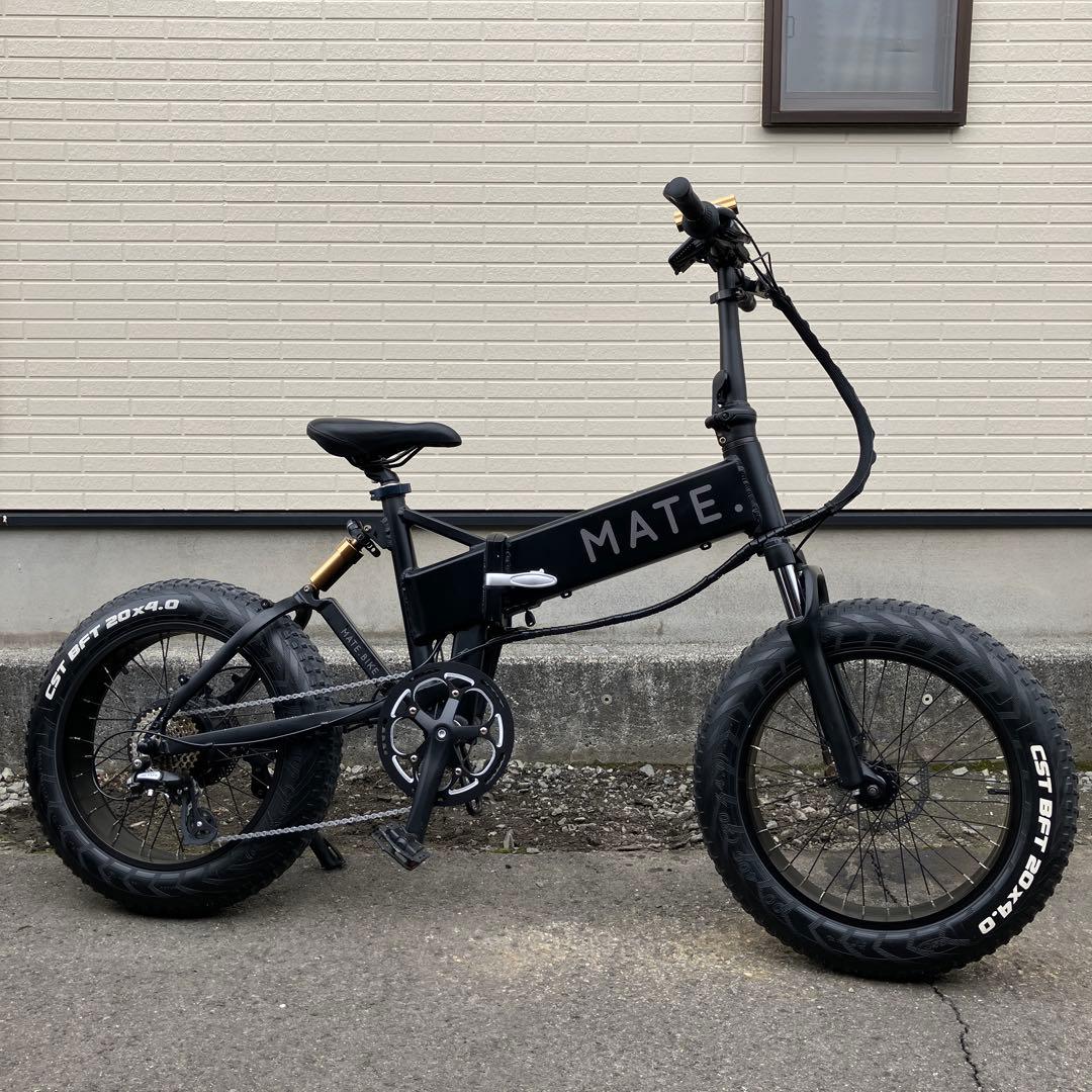 MATE. X 電動アシスト自転車 20インチ ブラック - メルカリ