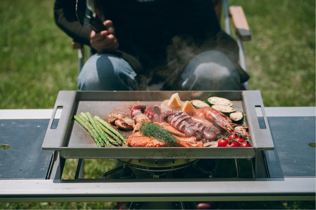 8*8様 スノーピーク オタフクソースコラボ ステンレスお好み焼鉄板 GR